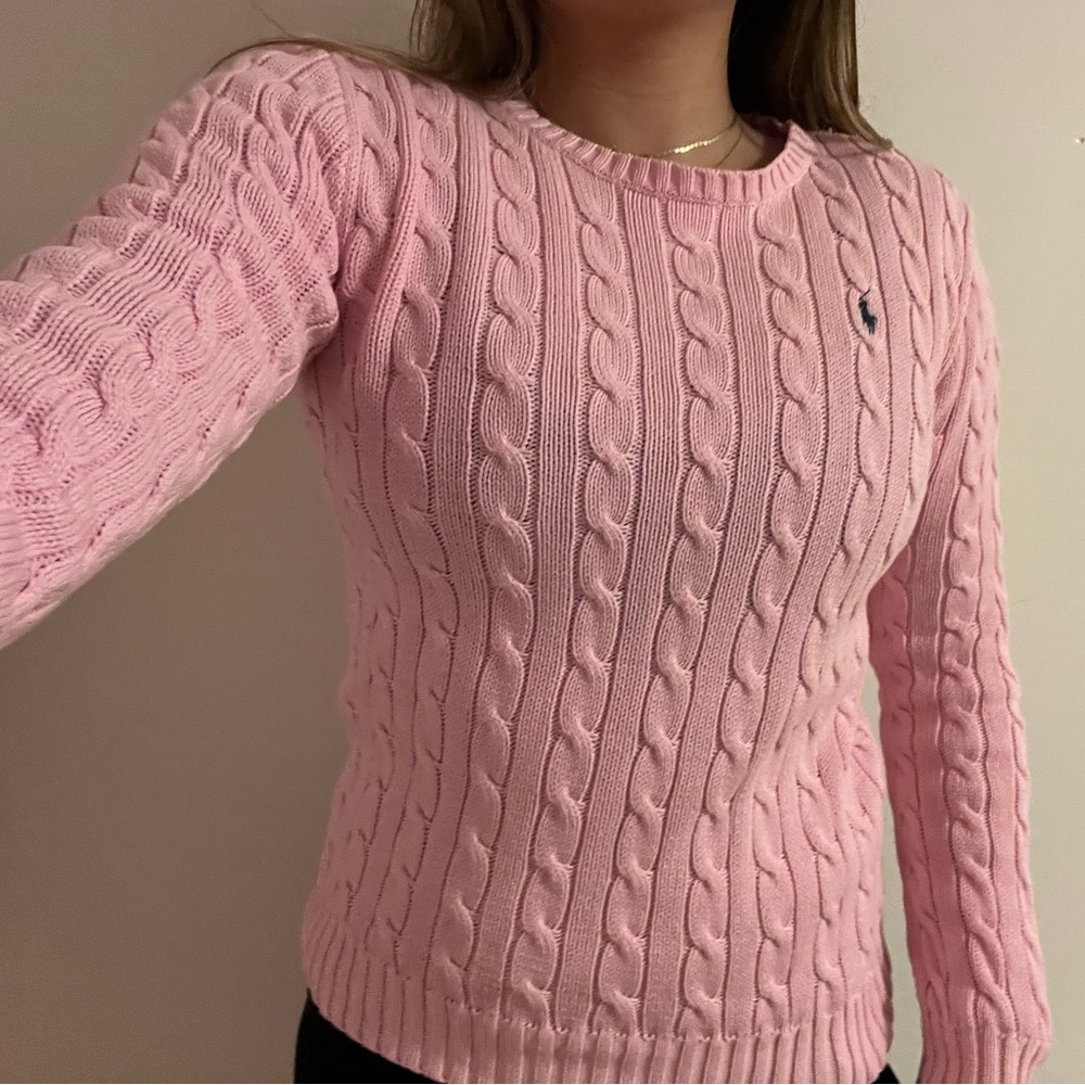 Pink Polo Sweater